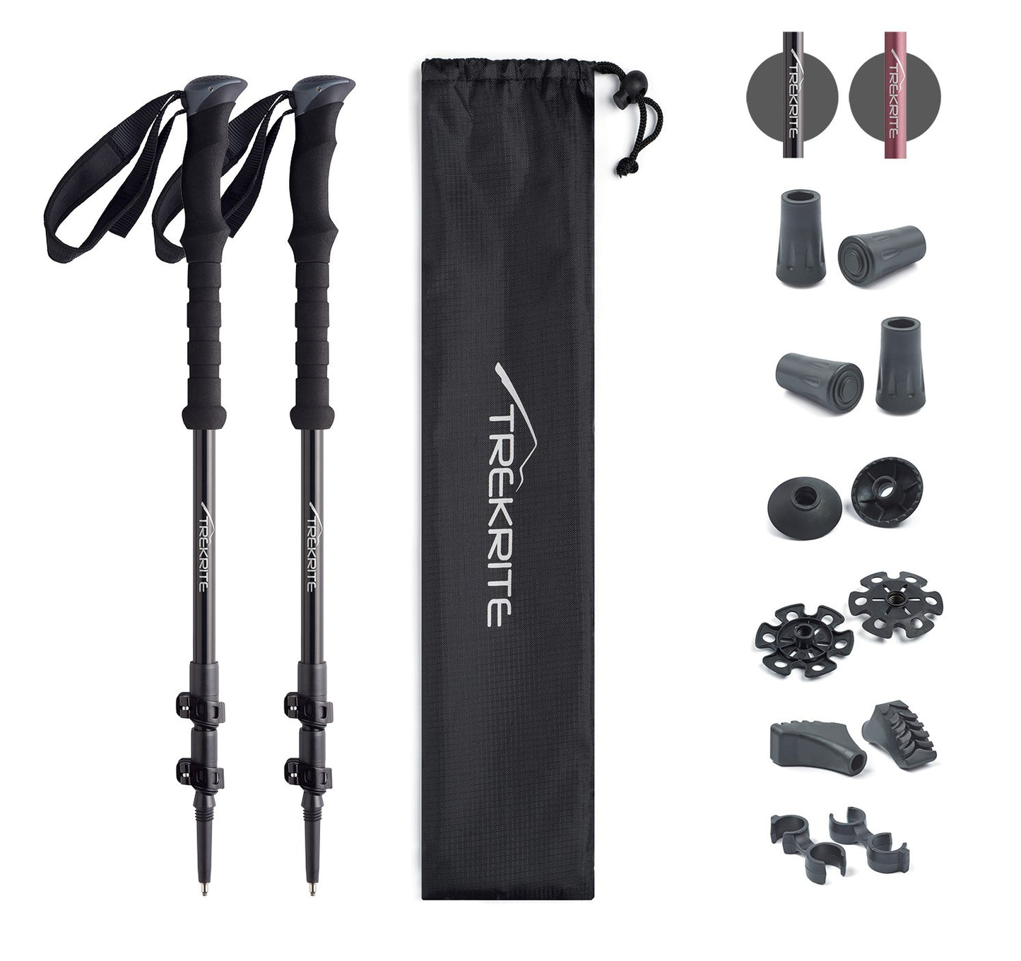 Trekrite Quicklock Telescopic Trekking Poles - Pair