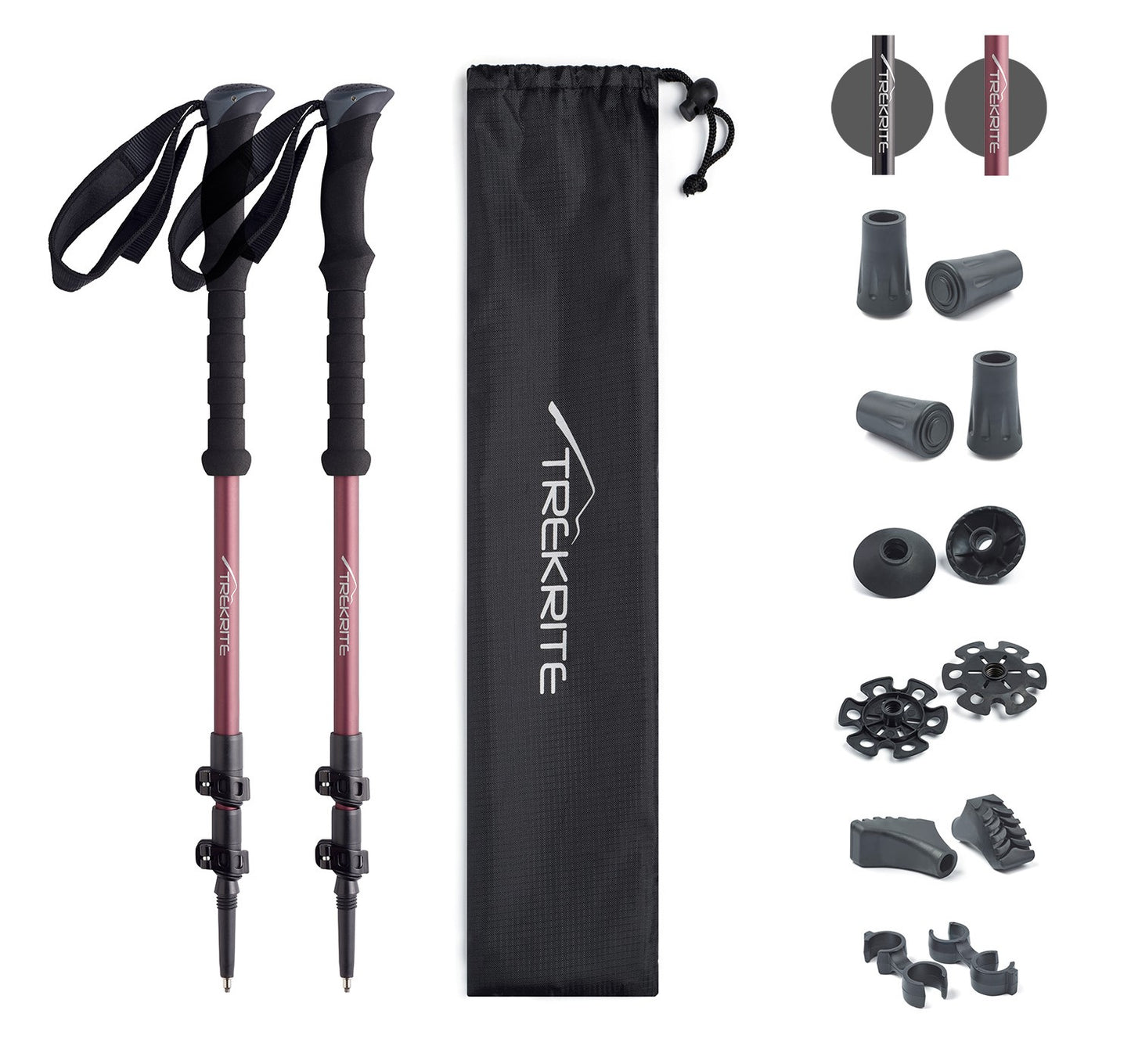 Trekrite Quicklock Telescopic Trekking Poles - Pair