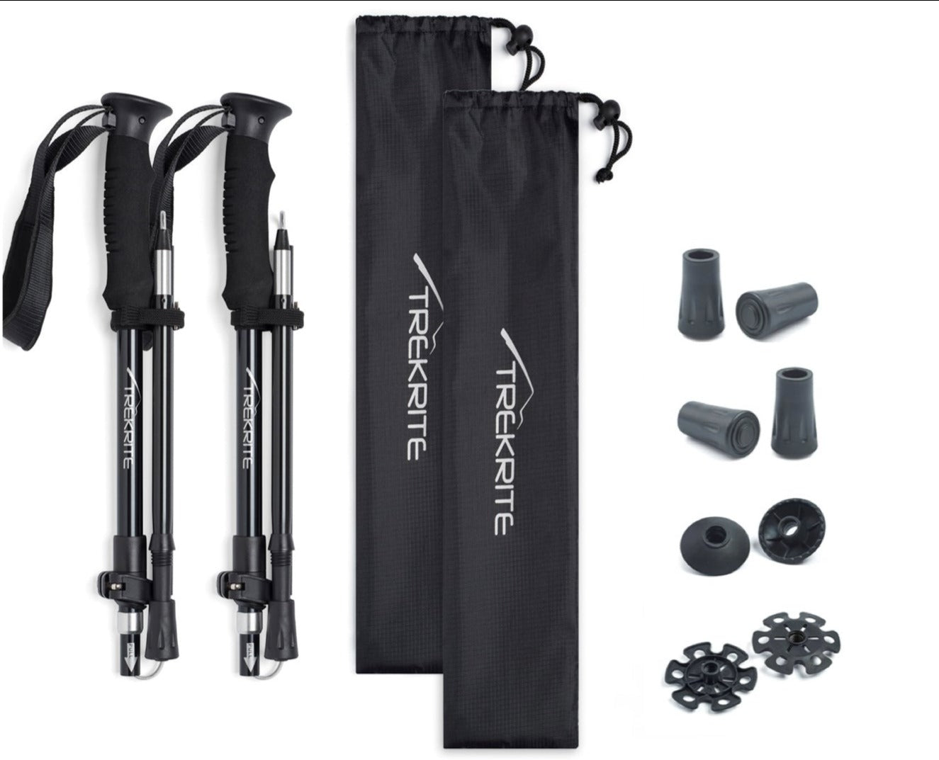 Trekrite Folding Hiking Pole - Single or Pair - Available in Two Sizes