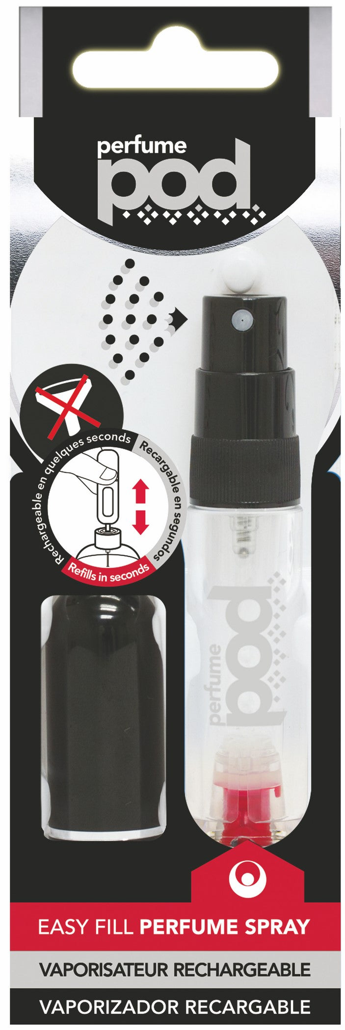 Perfume Pod Clear Refillable Spray