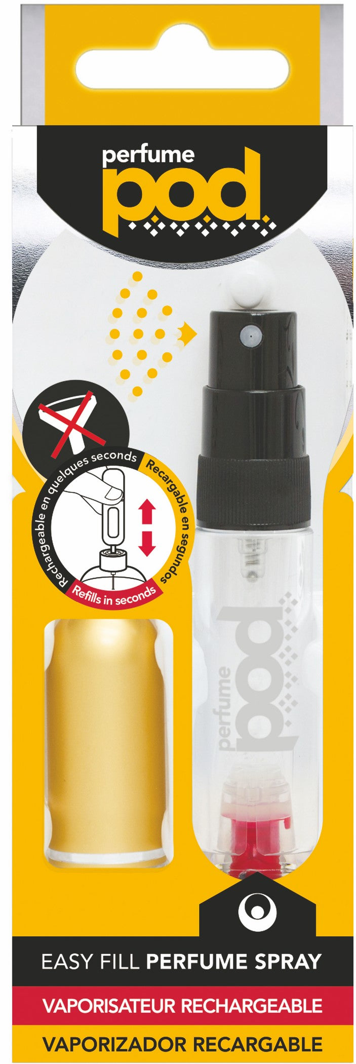 Perfume Pod Clear Refillable Spray