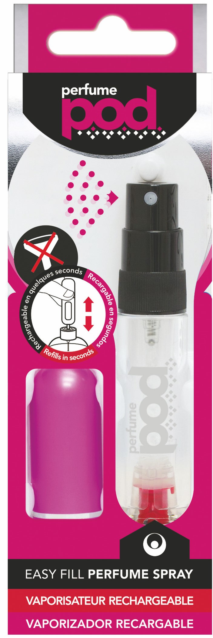 Perfume Pod Clear Refillable Spray