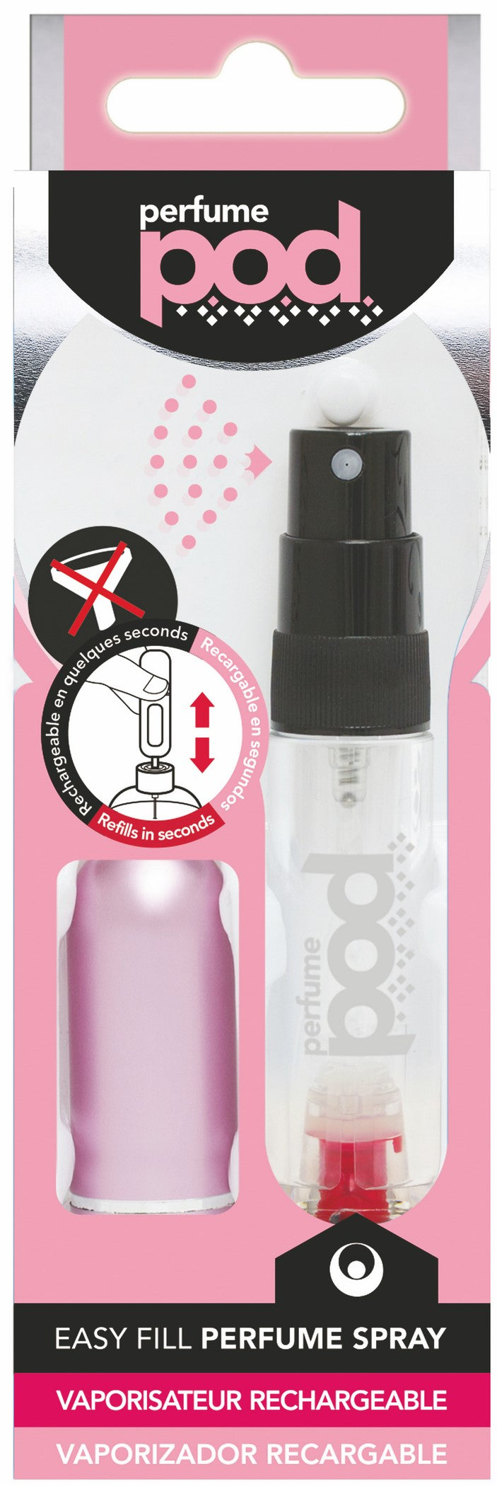 Perfume Pod Clear Refillable Spray