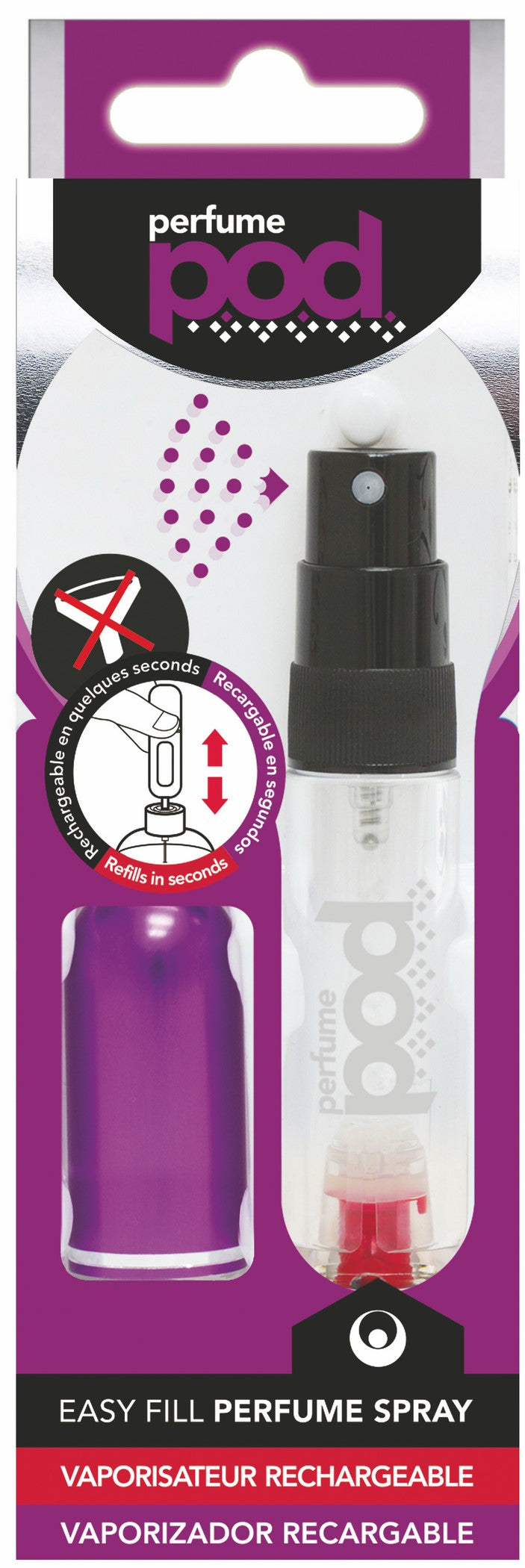 Perfume Pod Clear Refillable Spray