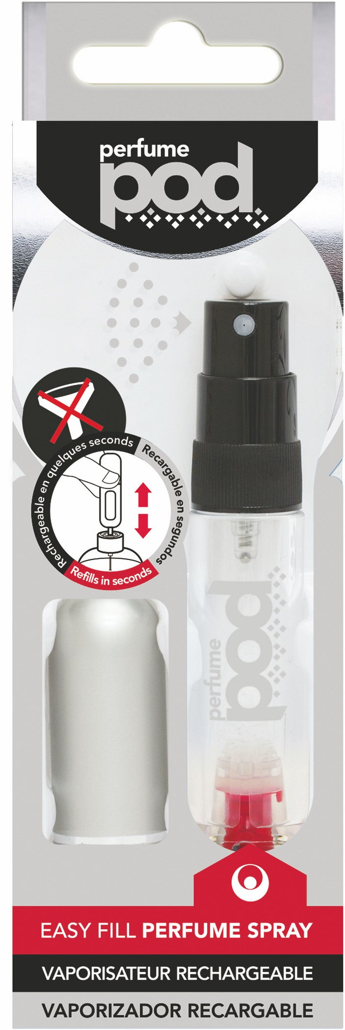 Perfume Pod Clear Refillable Spray