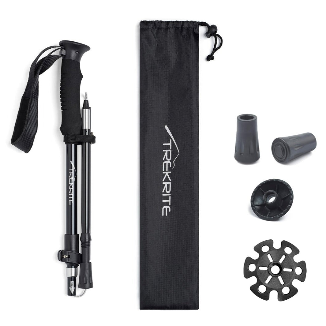 Trekrite Folding Hiking Pole - Single or Pair - Available in Two Sizes