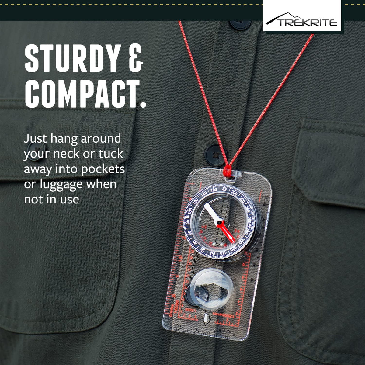 Mils Compass Layout For Beginners And Outdoors Trekrite Explorer Military Compass – Map ...