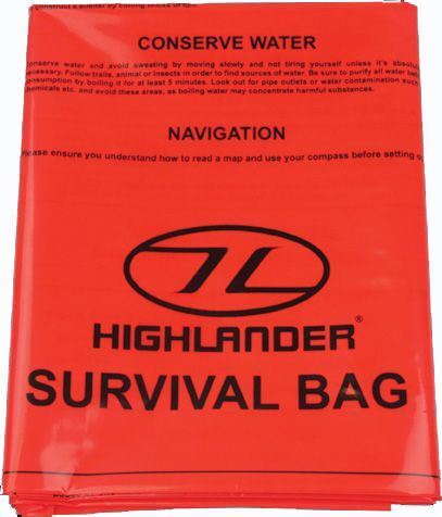Highlander Bivi/ Bivvy Survival Bag - Orange