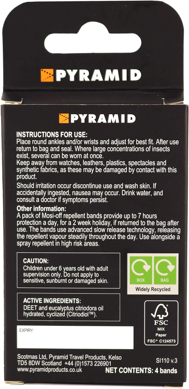 Mosi-Off Insect Repellent Bracelets - Pack of 4