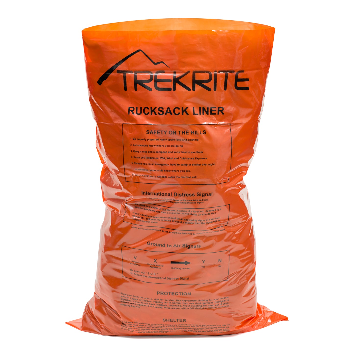 Waterproof Rucksack Liner - Hi Vis Orange