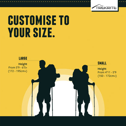 Trekrite Folding Hiking Pole - Single or Pair - Available in Two Sizes