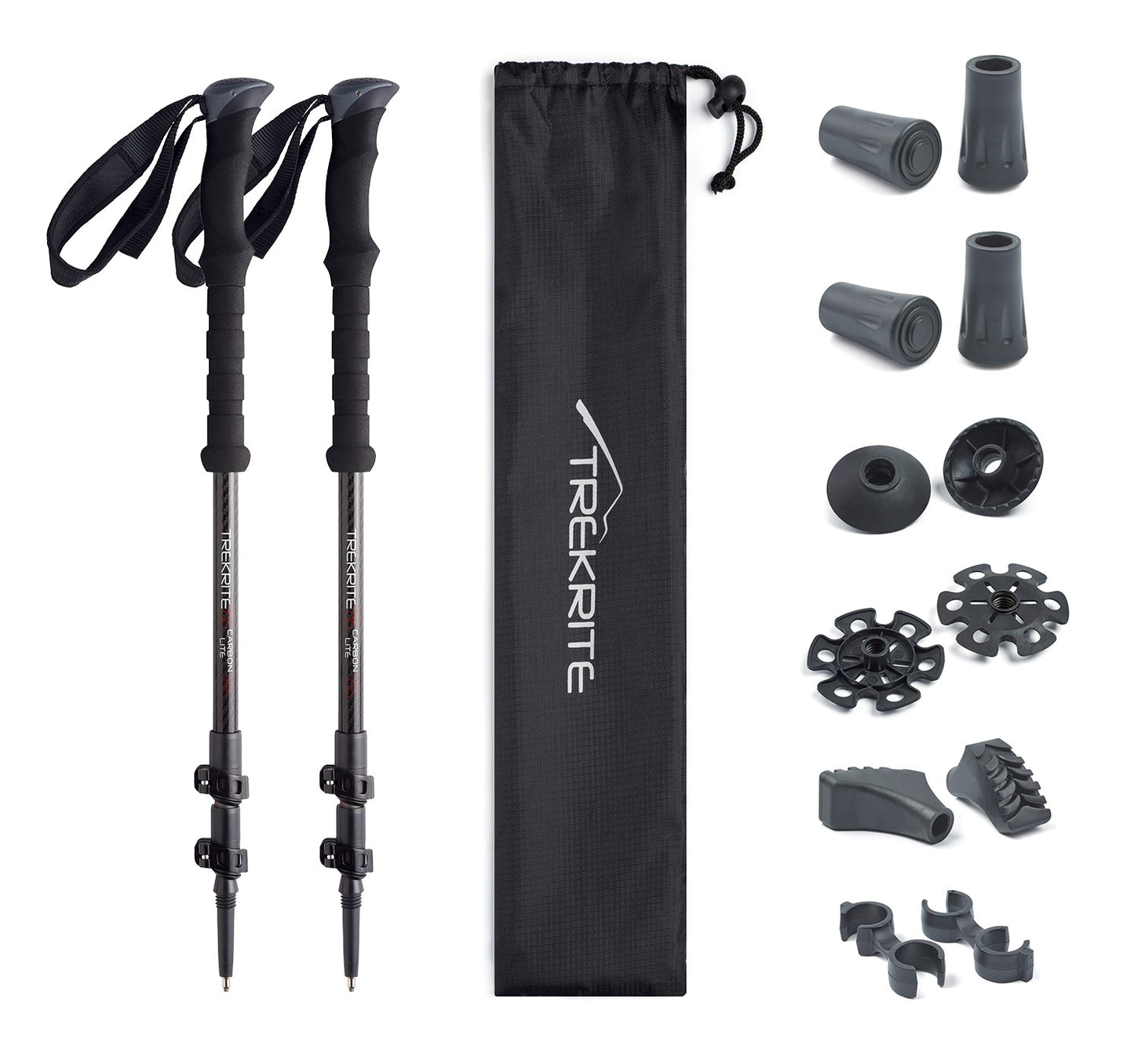 Pair Carbon Fibre Lightweight Hiking Poles