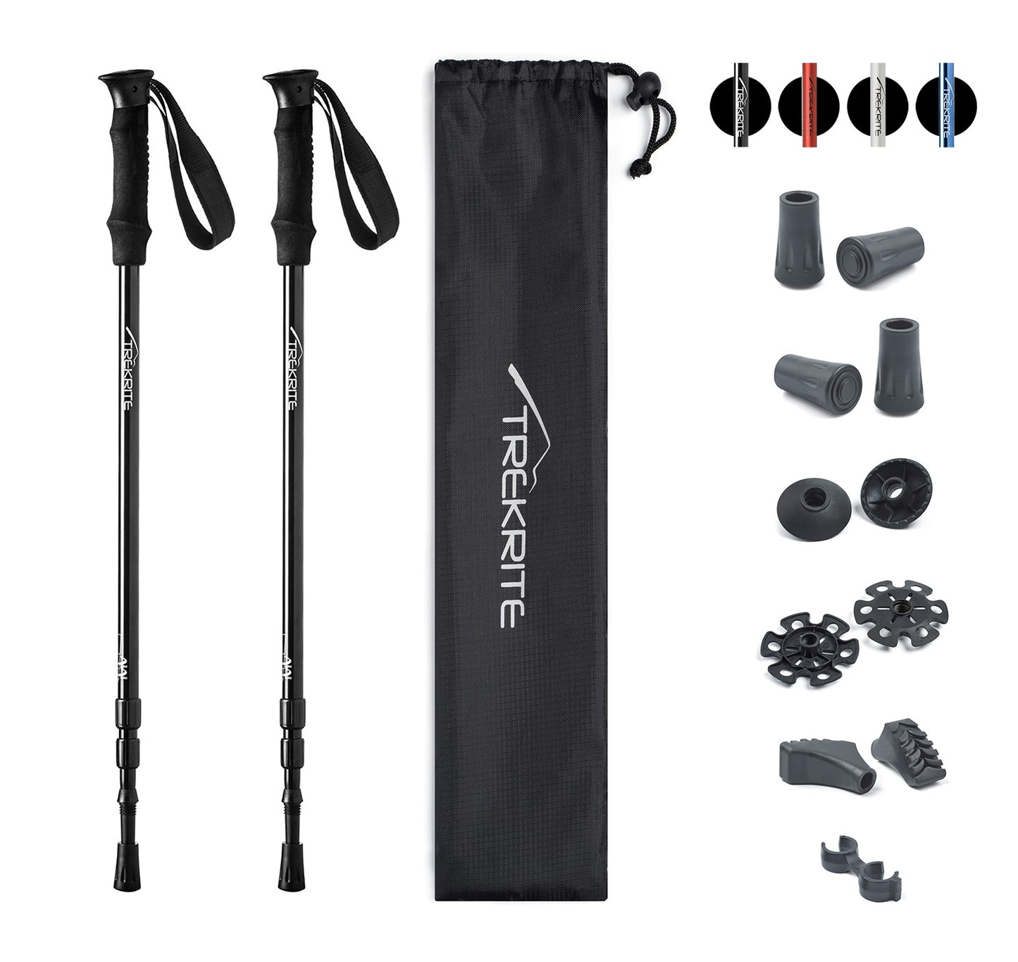 Pair Classic Trekking Poles - Choose Colour