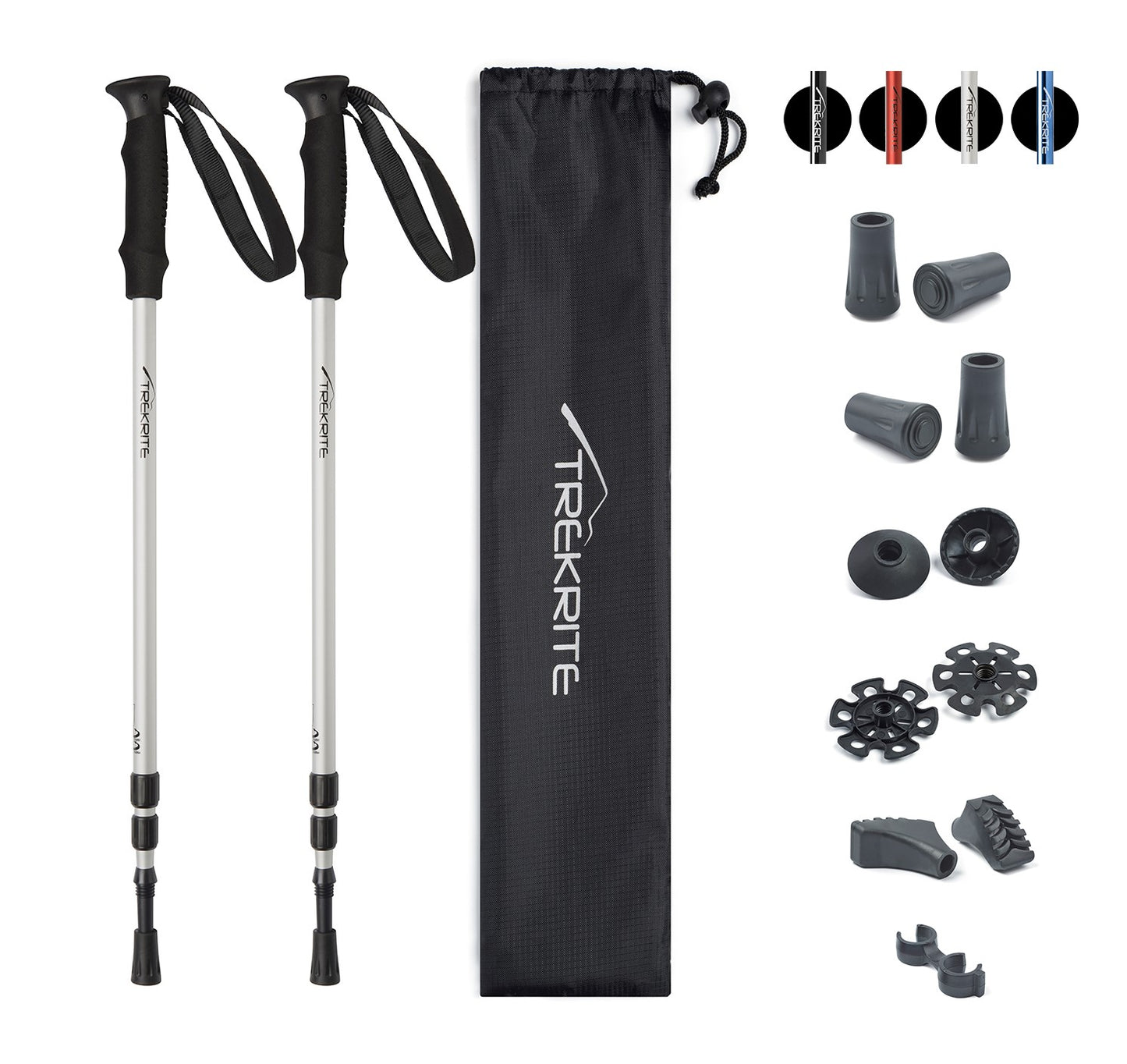 Pair Classic Trekking Poles - Choose Colour